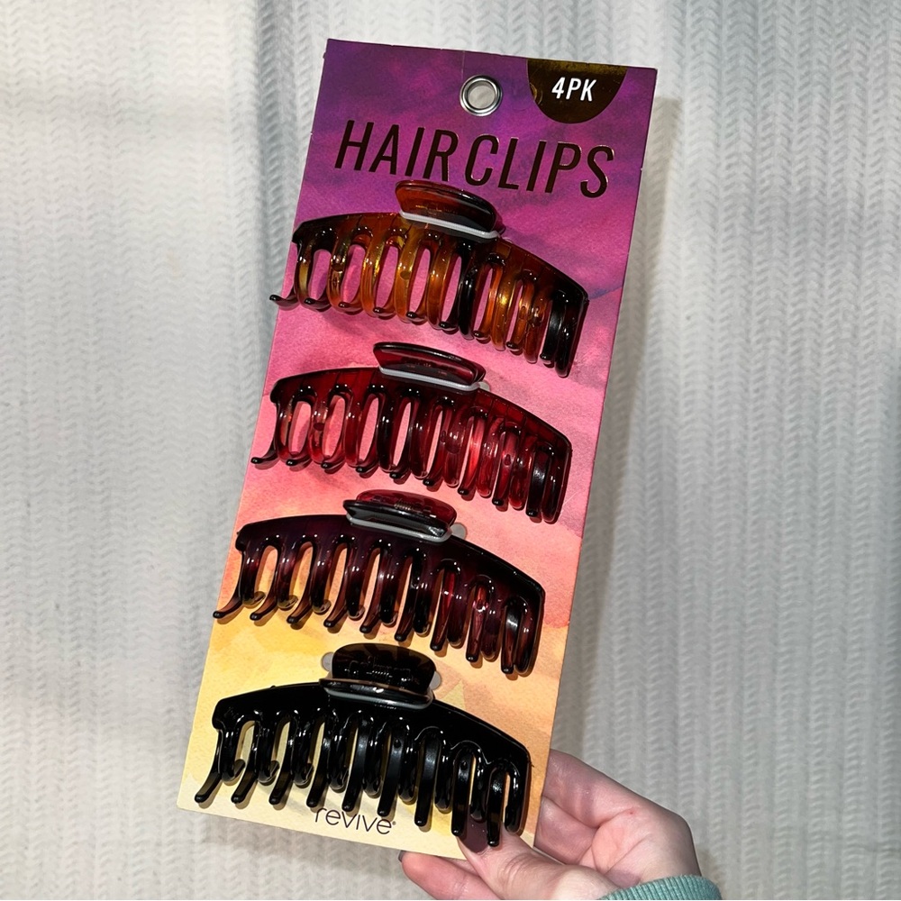 revive / hair claw clips 4 pack